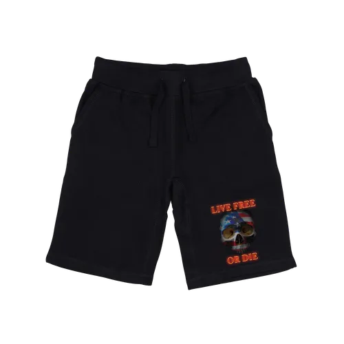 Rapid Dominance Graphic Shorts Live Free Skull TS6-802