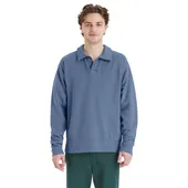 Comfortwash By Hanes Unisex Garment Dye Polo Collar Sweatshirt GDH490