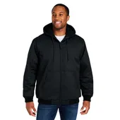 Harriton Men's Tall Climabloc Heavyweight Hooded Full-Zip Jacket M722T