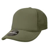 Decky 5 Panel High Profile Structured Foam Trucker Cap 211