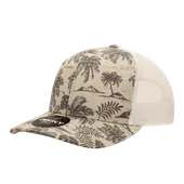 Decky 6 Panel Mid Profile Structured Tropical Trucker Cap 6037