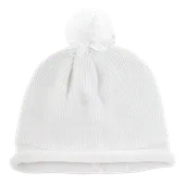 Decky Solid Rollup Beanie W/Pompom 611A