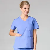 Core Curved V-Neck Top 1626