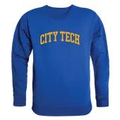 W Republic NY City Tech Yellow Jackets Arch Crewneck 546-664