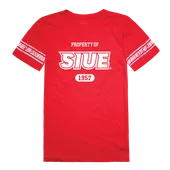 W Republic Southern Illinois Edwardsville Cougars Women's Property Football Tee 533-429
