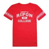 W Republic Ripon College Red Hawks Women's Property Football Tee 533-575