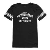 W Republic Western Colorado Mountaineers Women's Property Football Tee 533-604
