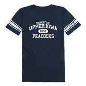 W Republic Upper Iowa Peacocks Women's Property Football Tee 533-681