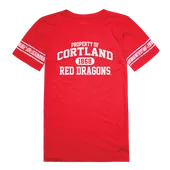 W Republic SUNY Cortland Red Dragons Women's Property Football Tee 533-712