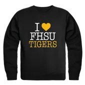 W Republic Fort Hays State Tigers I Love Crewneck 552-442