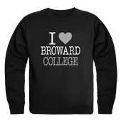 W Republic Broward College Seahawks I Love Crewneck 552-504