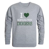 W Republic Montana Tech Orediggers I Love Crewneck 552-550