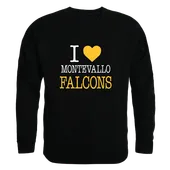 W Republic Montevallo Falcons I Love Crewneck 552-551