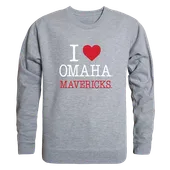 W Republic U Of Nebraska Omaha Mavericks I Love Crewneck 552-552