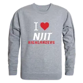 W Republic NJIT Highlanders I Love Crewneck 552-555