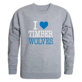 W Republic Northwood Timberwolves I Love Crewneck 552-562