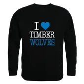 W Republic Northwood Timberwolves I Love Crewneck 552-562