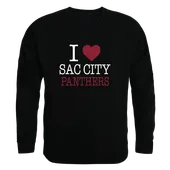 W Republic Sacramento City Panthers I Love Crewneck 552-578