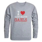 W Republic Saint Mary's Gaels I Love Crewneck 552-580