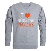 W Republic Virginia State Trojans I Love Crewneck 552-600