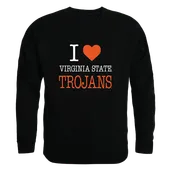 W Republic Virginia State Trojans I Love Crewneck 552-600