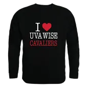 W Republic UVA Wise Cavaliers I Love Crewneck 552-601