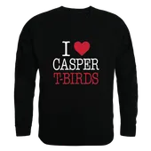 W Republic Casper College Thunderbirds I Love Crewneck 552-625