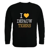 W Republic De Pauw Tigers I Love Crewneck 552-636