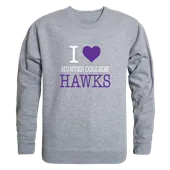 W Republic Hunter College Hawks I Love Crewneck 552-654