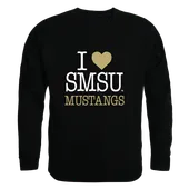 W Republic Southwest Minnesota State Mustangs I Love Crewneck 552-674