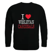 W Republic Wesleyan Cardinals I Love Crewneck 552-683