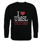 W Republic U Of Missouri-Saint Louis Tritons I Love Crewneck 552-688