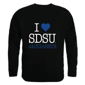 W Republic South Dakota State Jackrabbits I Love Crewneck 552-707