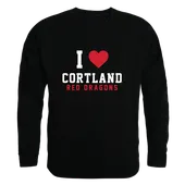 W Republic SUNY Cortland Red Dragons I Love Crewneck 552-712