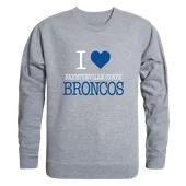 W Republic Fayetteville State Broncos I Love Crewneck 552-716