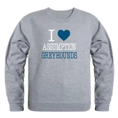 W Republic Assumption University Greyhounds I Love Crewneck 552-734