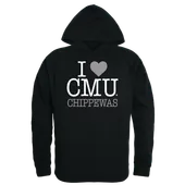 W Republic Cent. Michigan Chippewas I Love Hoodie 553-114