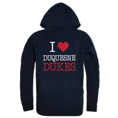 W Republic Duquesne Dukes I Love Hoodie 553-293