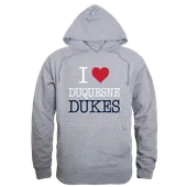 W Republic Duquesne Dukes I Love Hoodie 553-293