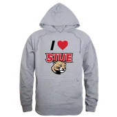 W Republic Southern Illinois Edwardsville Cougars I Love Hoodie 553-429