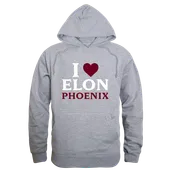 W Republic Elon University Phoenix I Love Hoodie 553-517