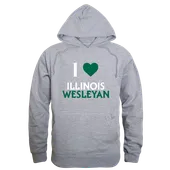 W Republic Illinois Wesleyan University Titans I Love Hoodie 553-525