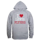 W Republic Lewis University Flyers I Love Hoodie 553-531