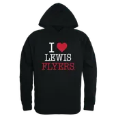 W Republic Lewis University Flyers I Love Hoodie 553-531