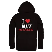 W Republic NJIT Highlanders I Love Hoodie 553-555