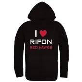 W Republic Ripon College Red Hawks I Love Hoodie 553-575