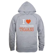 W Republic Virginia State Trojans I Love Hoodie 553-600