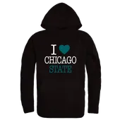 W Republic Chicago State Cougars I Love Hoodie 553-631