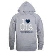 W Republic U Of Illinois Springfield Prairie Stars I Love Hoodie 553-655