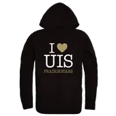 W Republic U Of Illinois Springfield Prairie Stars I Love Hoodie 553-655